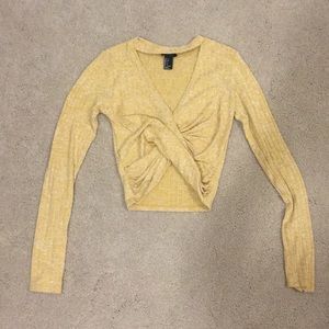 long sleeve cropped shirt